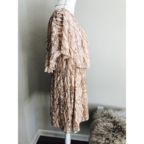 Gianni Bini One Shoulder Flutter Dress - Picture 4 of 6